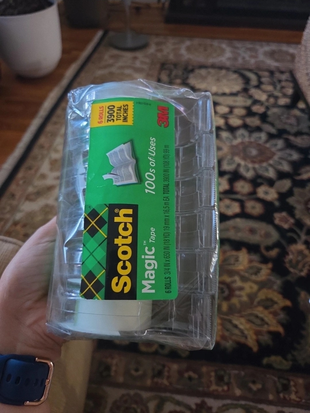 Scotch Magic Tape 6-Roll 3/4 in x 300 in NWT
